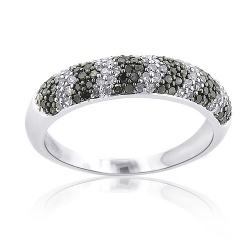 Black and White Diamond Bands starting at $850.00 14k White Gold